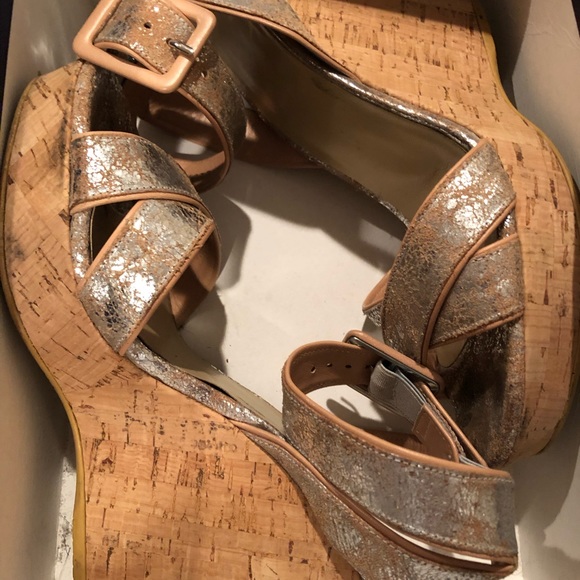 stuart weitzman cork wedge sandals